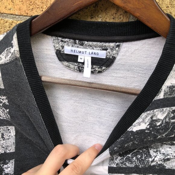 Helmut Lang Big Logo Gradient Crewneck Sweater Medium - Picture 2 of 5